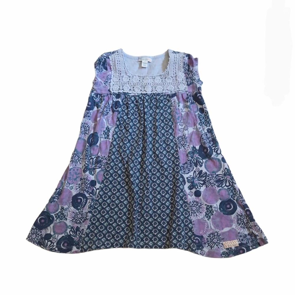 Naartjie Girls Purple Floral Tunic 4